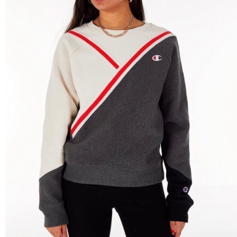 Champion Women's Colorblock Crewneck Sweatshirt Sz. XS